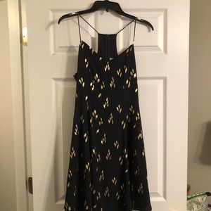 Black and gold dress